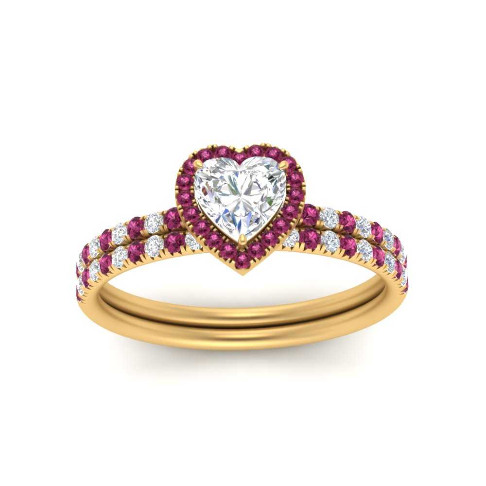 heart-shaped-pink-sapphire-halo-wedding-ring-set-in-yellow-gold-FD8523HTGSADRPI-NL-YG