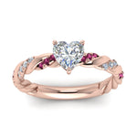 Load image into Gallery viewer, heart-shaped-pink-sapphire-twisted-vine-engagement-ring-in-rose-gold-FD9127HTRGSADRPIANGLE5-NL-RG
