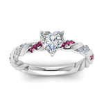 Load image into Gallery viewer, heart-shaped-pink-sapphire-twisted-vine-engagement-ring-in-white-gold-FD9127HTRGSADRPIANGLE5-NL-WG

