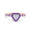 Load image into Gallery viewer, heart-shaped-purple-topaz-halo-petite-engagement-ring-in-rose-gold-FD8523HTRGVITOANGLE3-NL-RG
