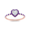 Load image into Gallery viewer, heart-shaped-purple-topaz-halo-petite-engagement-ring-in-rose-gold-FD8523HTRGVITOANGLE3-NL-RG