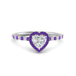 Load image into Gallery viewer, heart-shaped-purple-topaz-halo-petite-engagement-ring-in-white-gold-FD8523HTRGVITOANGLE3-NL-WG

