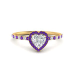 Load image into Gallery viewer, heart-shaped-purple-topaz-halo-petite-engagement-ring-in-yellow-gold-FD8523HTRGVITOANGLE3-NL-YG

