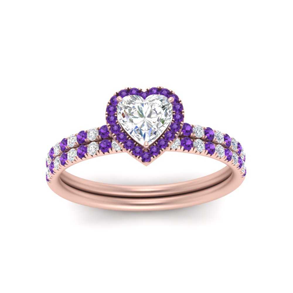 heart-shaped-purple-topaz-halo-wedding-ring-set-in-rose-gold-FD8523HTGVITO-NL-RG