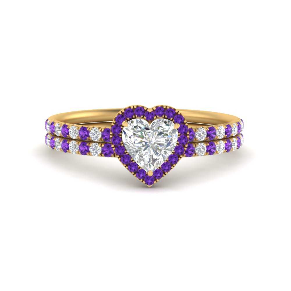 heart-shaped-purple-topaz-halo-wedding-ring-set-in-yellow-gold-FD8523HTGVITO-NL-YG