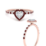 Load image into Gallery viewer, heart-shaped-ruby-halo-petite-engagement-ring-in-rose-gold-FD8523HTRGRUDRANGLE3-NL-RG
