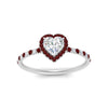 Load image into Gallery viewer, heart-shaped-ruby-halo-petite-engagement-ring-in-white-gold-FD8523HTRGRUDRANGLE3-NL-WG