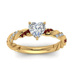 Load image into Gallery viewer, heart-shaped-ruby-twisted-vine-engagement-ring-in-yellow-gold-FD9127HTRGRUDRANGLE5-NL-YG
