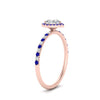 Load image into Gallery viewer, heart-shaped-sapphire-halo-petite-engagement-ring-in-rose-gold-FD8523HTRGSABLANGLE3-NL-RG