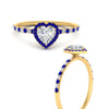 Load image into Gallery viewer, heart-shaped-sapphire-halo-petite-engagement-ring-in-yellow-gold-FD8523HTRGSABLANGLE3-NL-YG
