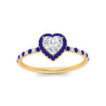 Load image into Gallery viewer, heart-shaped-sapphire-halo-petite-engagement-ring-in-yellow-gold-FD8523HTRGSABLANGLE3-NL-YG
