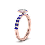 Load image into Gallery viewer, heart-shaped-sapphire-halo-wedding-ring-set-in-rose-gold-FD8523HTGSABL-NL-RG
