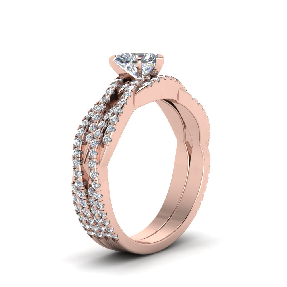 heart-shaped-simple-diamond-twisted-vine-bridal-ring-sets-in-14K-rose-gold-FD8233HT-NL-RG
