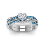 Load image into Gallery viewer, heart-shaped-simple-diamond-twisted-vine-bridal-ring-sets-with-ice-blue-topaz-in-14K-white-gold-FD8233HTGICBLTO-NL-WG
