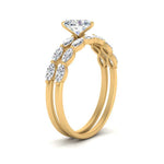 Load image into Gallery viewer, heart-shaped-single-prong-marquise-diamond-engagement-ring-and-band-in-FD9939HT-NL-YG
