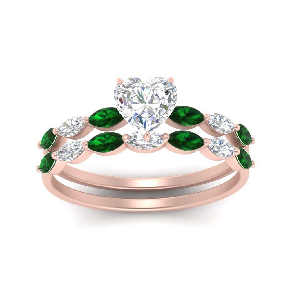 heart-shaped-single-prong-marquise-emerald-engagement-ring-and-band-in-FD9939HTGEMGR-NL-RG