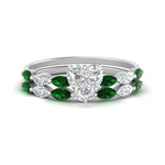 Load image into Gallery viewer, heart-shaped-single-prong-marquise-emerald-engagement-ring-and-band-in-FD9939HTGEMGR-NL-WG
