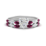 Load image into Gallery viewer, heart-shaped-single-prong-marquise-pink-sapphire-engagement-ring-and-band-in-FD9939HTGSADRPI-NL-WG
