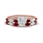 Load image into Gallery viewer, heart-shaped-single-prong-marquise-ruby-engagement-ring-and-band-in-FD9939HTGRUDR-NL-RG
