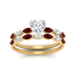 Load image into Gallery viewer, heart-shaped-single-prong-marquise-ruby-engagement-ring-and-band-in-FD9939HTGRUDR-NL-YG
