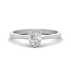 Load image into Gallery viewer, Heart Solitaire Ring With Floral Head