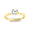 Load image into Gallery viewer, Heart Solitaire Ring With Floral Head