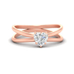 Load image into Gallery viewer, heart-shaped-split-shank-single-stone-ring-in-rose-gold-fdenr1008htsleep-nl-rg