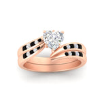 Load image into Gallery viewer, heart-shaped-swirl-channel-diamond-bridal-set-with-black-diamond-in-rose-gold-FDENS4028HTGBLACK-NL-RG.jpg
