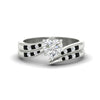 Load image into Gallery viewer, heart-shaped-swirl-channel-diamond-bridal-set-with-black-diamond-in-white-gold-FDENS4028HTGBLACK-NL-WG.jpg