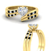 Load image into Gallery viewer, heart-shaped-swirl-channel-diamond-bridal-set-with-black-diamond-in-yellow-gold-FDENS4028HTGBLACK-NL-YG.jpg