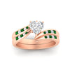 Load image into Gallery viewer, heart-shaped-swirl-channel-diamond-bridal-set-with-emerald-in-rose-gold-FDENS4028HTGEMGR-NL-RG.jpg