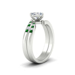 Load image into Gallery viewer, heart-shaped-swirl-channel-diamond-bridal-set-with-emerald-in-white-gold-FDENS4028HTGEMGR-NL-WG.jpg
