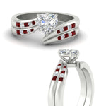 Load image into Gallery viewer, heart-shaped-swirl-channel-diamond-bridal-set-with-ruby-in-white-gold-FDENS4028HTGRUDR-NL-WG.jpg
