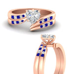 Load image into Gallery viewer, heart-shaped-swirl-channel-diamond-bridal-set-with-sapphire-in-rose-gold-FDENS4028HTGSABL-NL-RG.jpg
