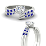 Load image into Gallery viewer, heart-shaped-swirl-channel-diamond-bridal-set-with-sapphire-in-white-gold-FDENS4028HTGSABL-NL-WG.jpg
