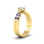 Load image into Gallery viewer, heart-shaped-swirl-channel-diamond-bridal-set-with-sapphire-in-yellow-gold-FDENS4028HTGSABL-NL-YG.jpg
