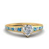 Load image into Gallery viewer, heart-shaped-swirl-engraved-channel-accent-diamond-engagement-ring-with-blue-topaz-in-FD122866HTRGICBLTO-NL-YG