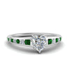 Load image into Gallery viewer, heart-shaped-swirl-engraved-channel-accent-diamond-engagement-ring-with-emerald-in-FD122866HTRGEMGR-NL-WG