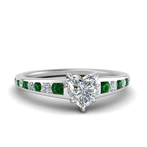 heart-shaped-swirl-engraved-channel-accent-diamond-engagement-ring-with-emerald-in-FD122866HTRGEMGR-NL-WG