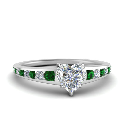 heart-shaped-swirl-engraved-channel-accent-diamond-engagement-ring-with-emerald-in-FD122866HTRGEMGR-NL-WG