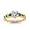 Load image into Gallery viewer, heart-shaped-swirl-engraved-channel-accent-diamond-engagement-ring-with-emerald-in-FD122866HTRGEMGR-NL-YG
