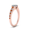 Load image into Gallery viewer, heart-shaped-swirl-engraved-channel-accent-diamond-engagement-ring-with-orange-sapphire-in-FD122866HTRGSAOR-NL-RG