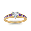 Load image into Gallery viewer, heart-shaped-swirl-engraved-channel-accent-diamond-engagement-ring-with-purple-topaz-in-FD122866HTRGVITO-NL-YG