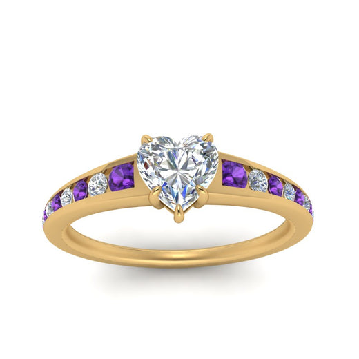 heart-shaped-swirl-engraved-channel-accent-diamond-engagement-ring-with-purple-topaz-in-FD122866HTRGVITO-NL-YG