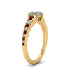 Load image into Gallery viewer, heart-shaped-swirl-engraved-channel-accent-diamond-engagement-ring-with-ruby-in-FD122866HTRGRUDR-NL-YG