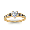 Load image into Gallery viewer, heart-shaped-swirl-engraved-channel-accent-engagement-ring-with-black-diamond-in-FD122866HTRGBLACK-NL-YG