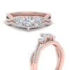 Load image into Gallery viewer, heart-shaped-twisted-floral-prong-diamond-wedding-set-in-rose-gold-FD10257HT-ANGLE3-NL-RG?v=1756359990