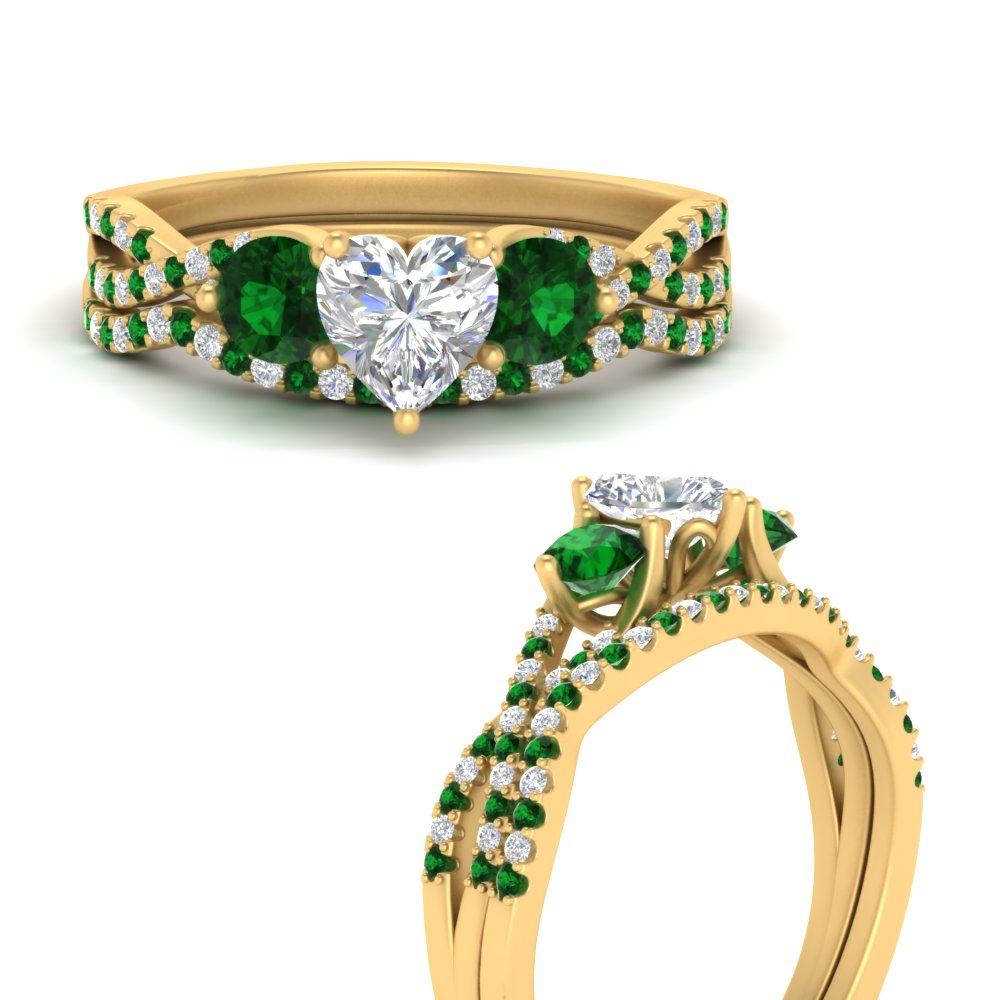 heart-shaped-twisted-floral-prong-emerald-wedding-set-in-yellow-gold-FD10257HTGEMGR-ANGLE3-NL-YG?v=1756359990