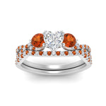 Load image into Gallery viewer, heart-shaped-twisted-floral-prong-orange-sapphire-wedding-set-in-white-gold-FD10257HTGSAOR-ANGLE5-NL-WG?v=1756359990
