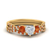 Load image into Gallery viewer, heart-shaped-twisted-floral-prong-orange-sapphire-wedding-set-in-yellow-gold-FD10257HTGSAOR-NL-YG?v=1756359990